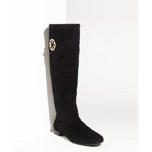 Tory Burch ‘Selma’ black suede boots